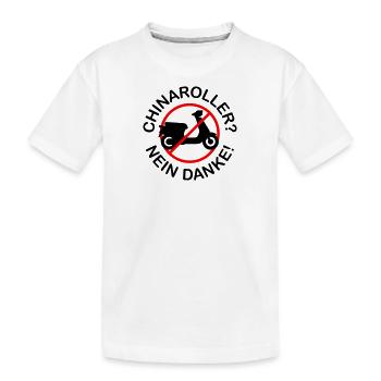 Chinaroller? Nein Danke! (2-farbig) - Kinder Premium Bio T-Shirt - Weiß - Vorne