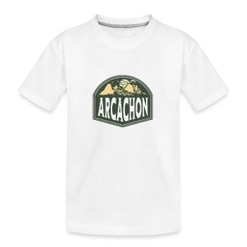 Bassin d’Arcachon, Dune du Pilat, France - T-shirt bio Premium Enfant - blanc - Devant