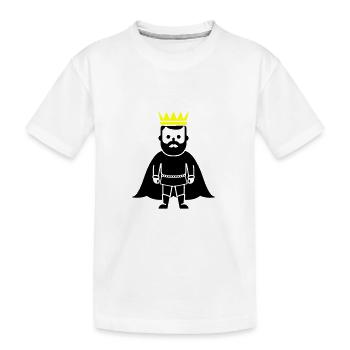 King - Kids' Premium Organic T-Shirt - white - Front