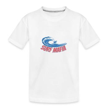 Surf Mafia Vintage Surfen - Kinder Premium Bio T-Shirt - Weiß - Vorne