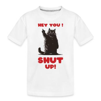 Gros ChatDoigts - T-shirt bio Premium Enfant - blanc - Devant