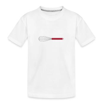 Schneebesen, 2fb - Kinder Premium Bio T-Shirt - Weiß - Vorne