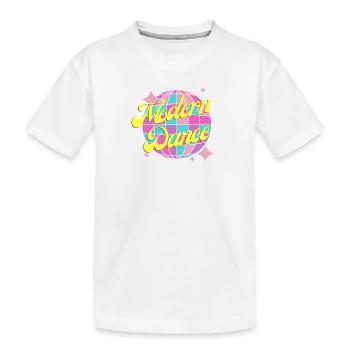 Buntes Modern Dance design für Kinder und Teenies - Kinder Premium Bio T-Shirt - Weiß - Vorne