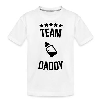 Équipe Daddy Daddy père bouteille lait - T-shirt bio Premium Enfant - blanc - Devant