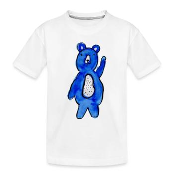 Bleu-ours - T-shirt bio Premium Enfant - blanc - Devant