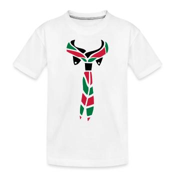 Pfadfinder Schal - Kinder Premium Bio T-Shirt - Weiß - Vorne