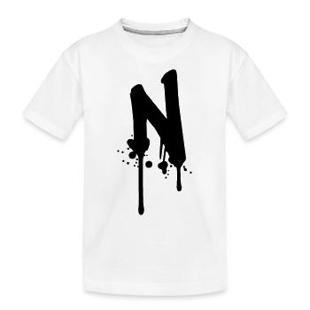 Graffiti N gouttes Farbklex spray - T-shirt bio Premium Enfant - blanc - Devant