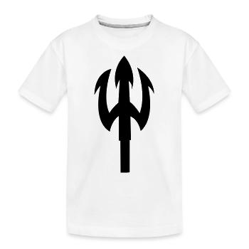 dreizack - Kinder Premium Bio T-Shirt - Weiß - Vorne