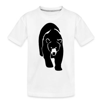 Grizzly Bear - Kinder Premium Bio T-Shirt - Weiß - Vorne