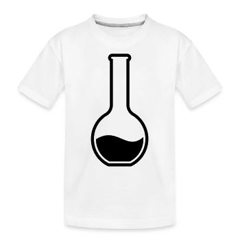 Test tube chemist - Kids' Premium Organic T-Shirt - white - Front