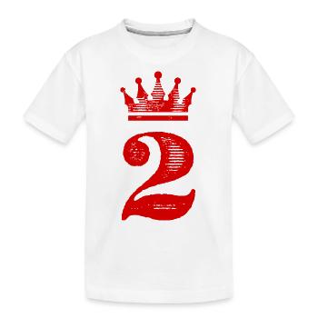 2 Couronne numérique - T-shirt bio Premium Enfant - blanc - Devant