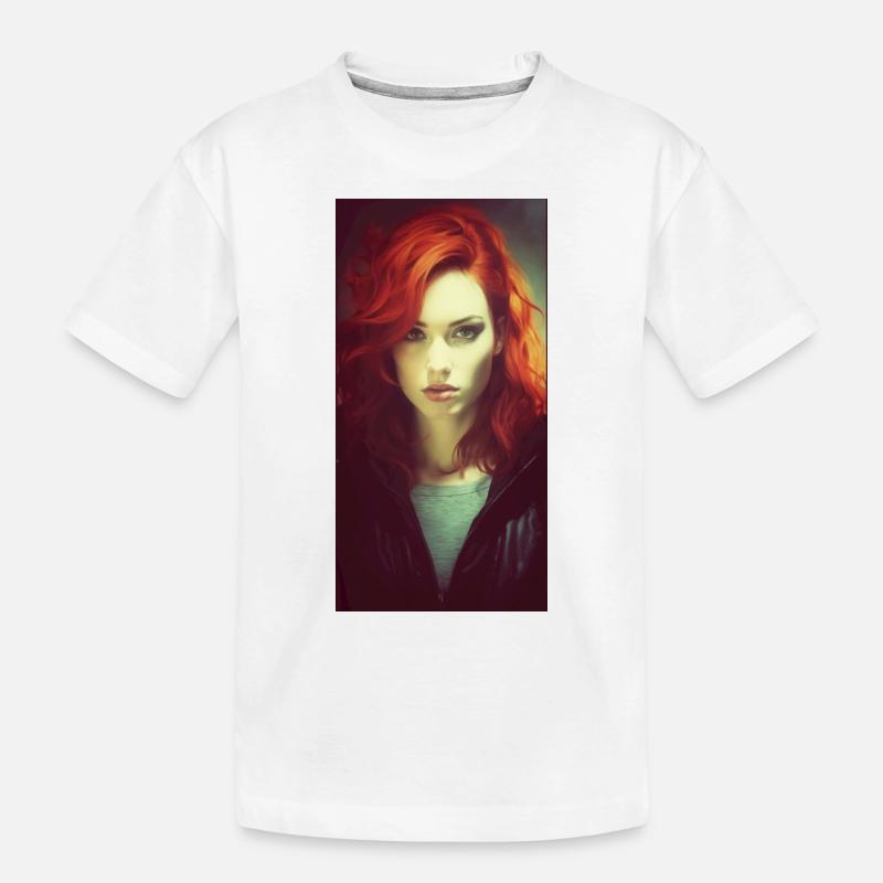 Red - Kinder Premium Bio T-Shirt - Weiß
