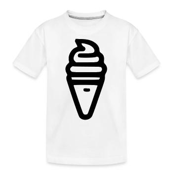 Eis - Kinder Premium Bio T-Shirt - Weiß - Vorne