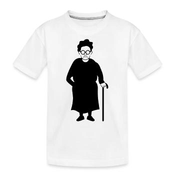 Granny - Kids' Premium Organic T-Shirt - white - Front