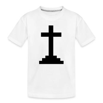 Croix - T-shirt bio Premium Enfant - blanc - Devant