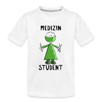 Medizin Student Strichmännchen - Chirurgie - Fun - Kinder Premium Bio T-Shirt - Weiß - Vorne