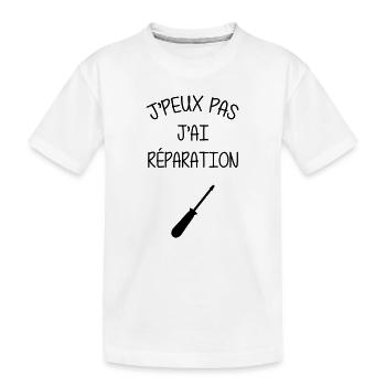 réparateur / réparation / réparer / bricolage - T-shirt bio Premium Enfant - blanc - Devant