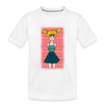EHEFRAU. TOCHTER. JUGENDLICHER. FRAUENTAG - Kinder Premium Bio T-Shirt - Weiß - Vorne