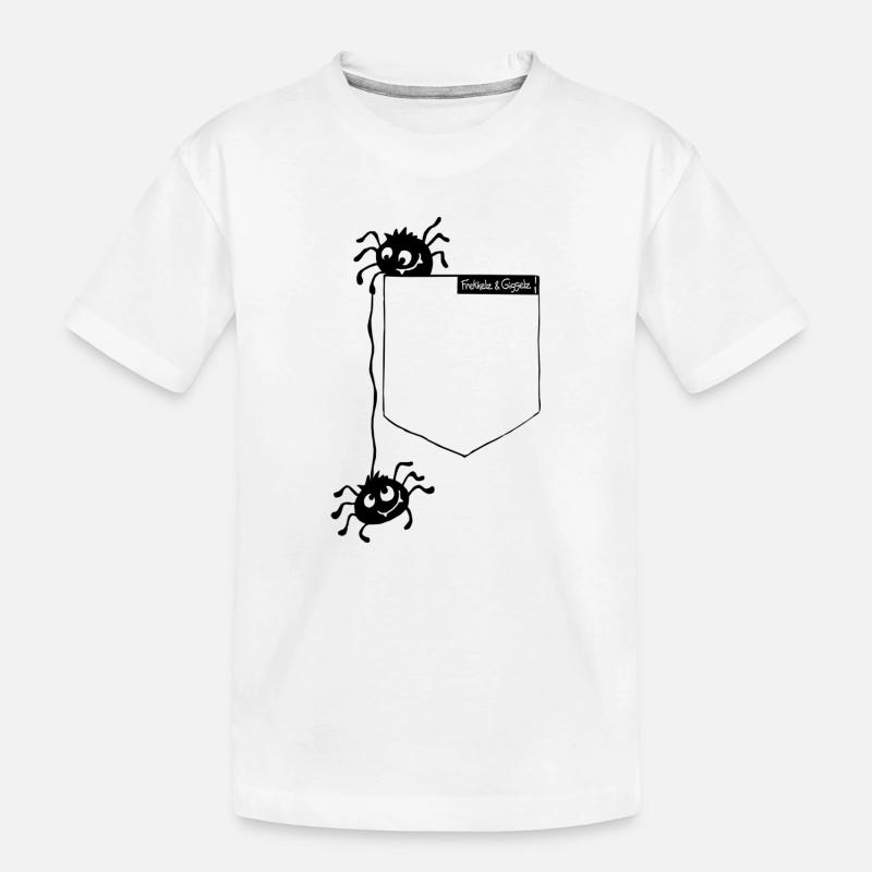 Spinnentierchen - Kinder Premium Bio T-Shirt - Weiß