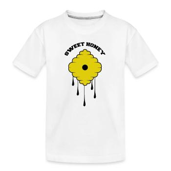 Sweet Honey - Kinder Premium Bio T-Shirt - Weiß - Vorne