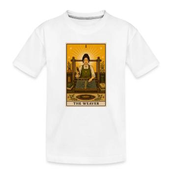Tisseranda | Tarot de fil à tisser - T-shirt bio Premium Enfant - blanc - Devant