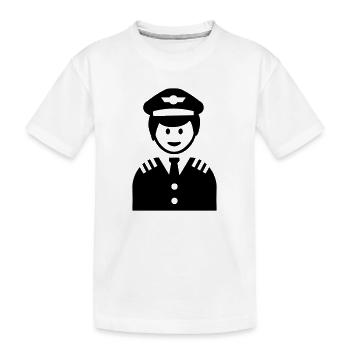 Pilot - Kids' Premium Organic T-Shirt - white - Front