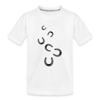 Symbole en fer à cheval - T-shirt bio Premium Enfant - blanc - Devant