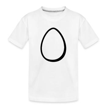 œuf - T-shirt bio Premium Enfant - blanc - Devant