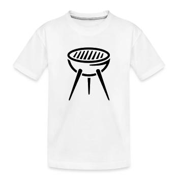 Grill - Kinder Premium Bio T-Shirt - Weiß - Vorne