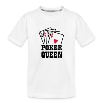 Poker Queen - T-shirt bio Premium Enfant - blanc - Devant