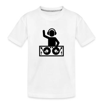 DJ - T-shirt bio Premium Enfant - blanc - Devant