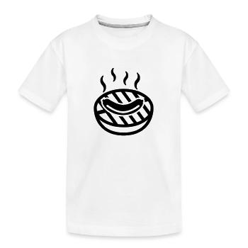 Grill - Kinder Premium Bio T-Shirt - Weiß - Vorne