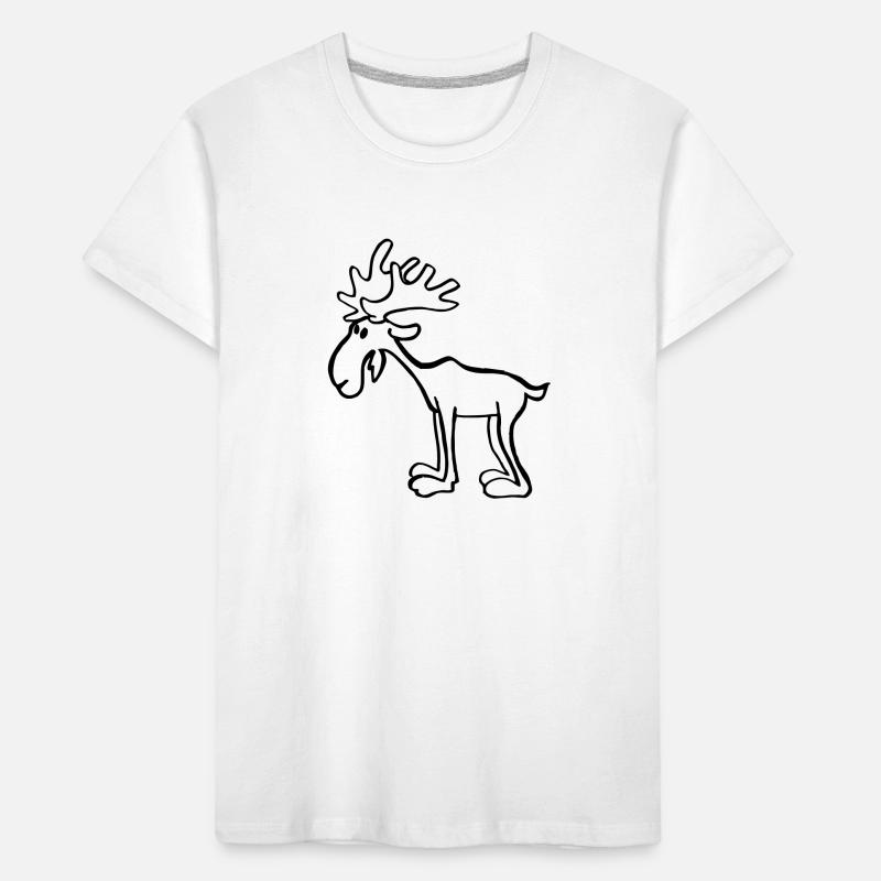Elch Kinder Premium Bio T-Shirt