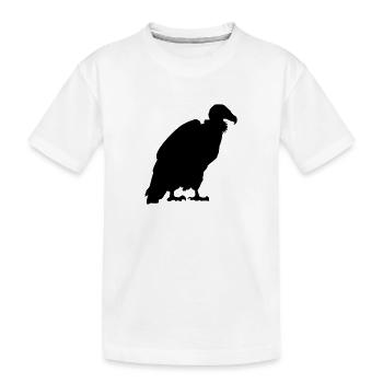 Geier - Kinder Premium Bio T-Shirt - Weiß - Vorne