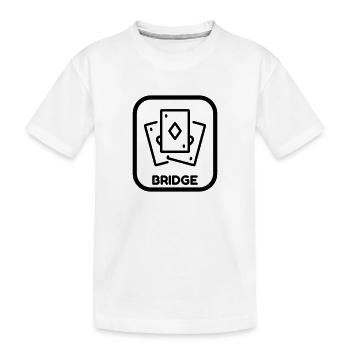 bridge / bridgeur / bridgeuse / cartes - T-shirt bio Premium Enfant - blanc - Devant