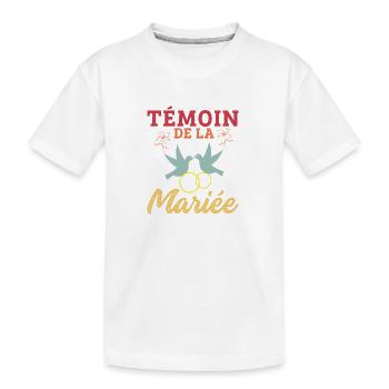 Braut Trauzeugin Hochzeit Freundinnen Junggesellenabschied Team - Kinder Premium Bio T-Shirt - Weiß - Vorne