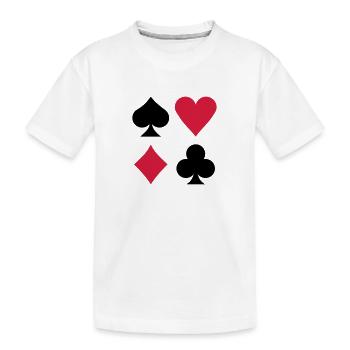 Poker - T-shirt bio Premium Enfant - blanc - Devant
