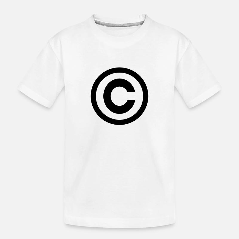 Copyright - Kinder Premium Bio T-Shirt - Weiß
