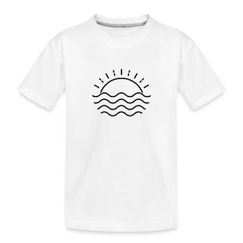 Summer Sunset Sea - Kids' Premium Organic T-Shirt - white - Front