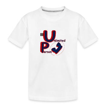 Unlimited Person Chance - Kinder Premium Bio T-Shirt - Weiß - Vorne