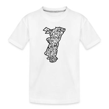 Région Alsace expression - T-shirt bio Premium Enfant - blanc - Devant