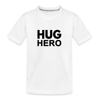 Hug Hero. - Kids' Premium Organic T-Shirt - white - Front
