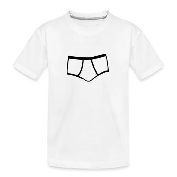 slips unterwaesche maenner 1 - T-shirt bio Premium Enfant - blanc - Devant
