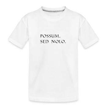 ich könnte aber ich mag nicht latein schwarz - Kinder Premium Bio T-Shirt - Weiß - Vorne