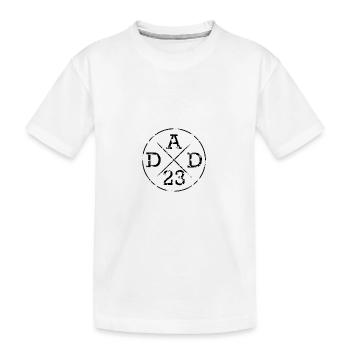 DAD 23 - Kinder Premium Bio T-Shirt - Weiß - Vorne