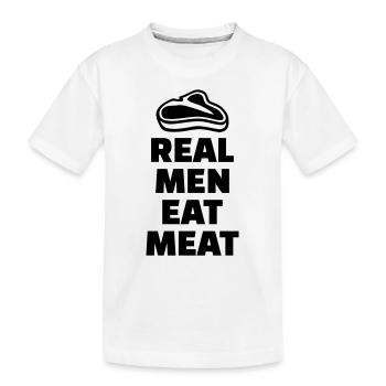 Fleisch - Kinder Premium Bio T-Shirt - Weiß - Vorne