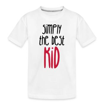 Teenager / Jugendliche / Jugendlicher / Kind - Kinder Premium Bio T-Shirt - Weiß - Vorne