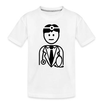 Arzt - Kinder Premium Bio T-Shirt - Weiß - Vorne