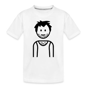 Arbeitslos - Kinder Premium Bio T-Shirt - Weiß - Vorne