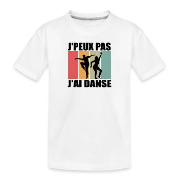 J'peux pas j'ai danse - Je Peux Pas J'ai Danse - T-shirt bio Premium Enfant - blanc - Devant